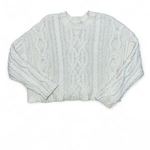 Jessica Simpson Women's Teen Short Beige Long Sleeve Sweater